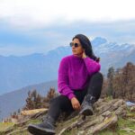 Nandini Rai Instagram - The best view comes after the hardest climb. #mountains #trekking #nature #photooftheday #green