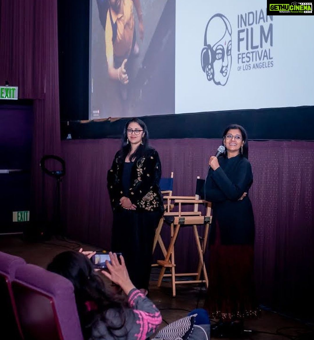 Nandita Das Instagram - What a memorable screening of Zwigato in Beverly Hills, LA! So many I knew over the years and so many new faces. Packed hall with amazing energy. My best post screening q and a with @smritimundhra , a dear friend and amazing documentary filmmaker. She asked questions that nobody had asked before! Made me think deeper. @indianfilmfestival team were amazing hosts. People came out moved and reflective. And their responses haven’t stopped! I couldn’t have asked for a better screening. Thank you all who made it so special. Including my son, who stayed up till late and endured the selfies with me! The audience loved you both and you were sorely missed @kapilsharma and @shahanagoswami . #zwigato @applausesocial @sameern