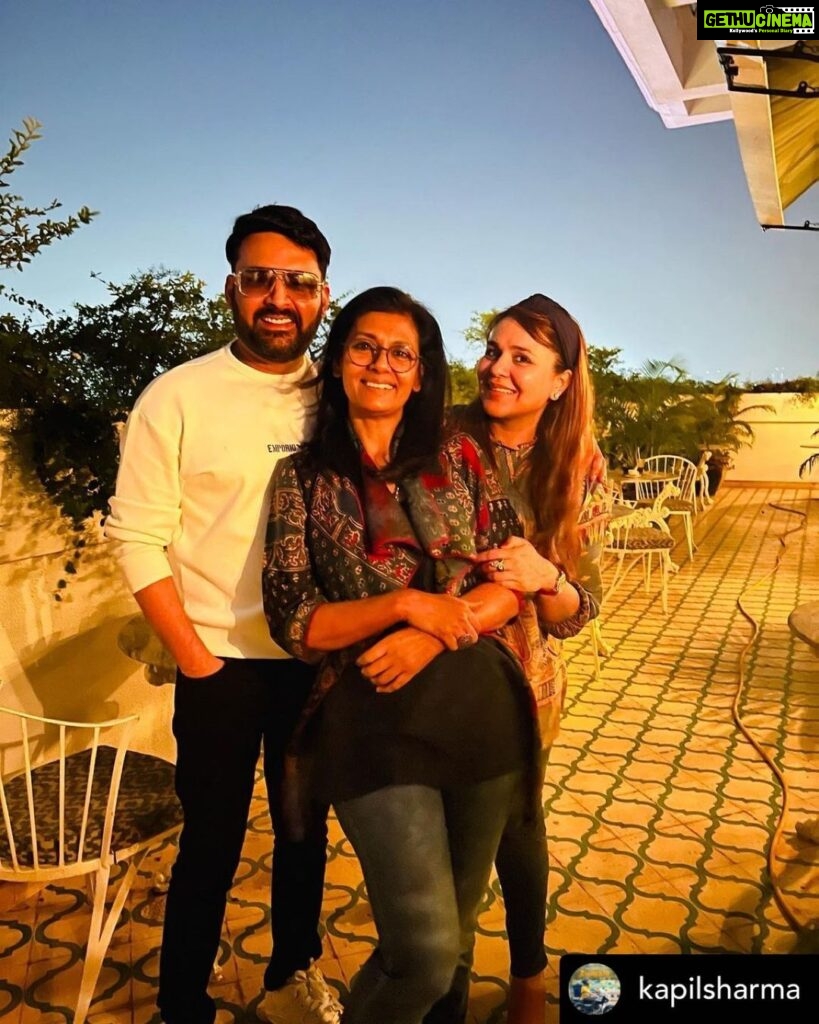 Nandita Das Instagram - Thank you ji! It’s pure mazaa to be with the sweetest couple. We will meet many more times now as we gear up for the release. @kapilsharma @ginnichatrath ❤️❤️