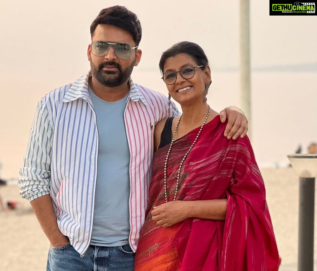 Nandita Das Instagram - Yesterday was a long day of #Zwigato promotions! I got to know so much more about @kapilsharma and @shahanagoswami hearing their stories. We do make a lovely team 🥰 #zwigatoon17thmarch @applausesocial @sameern @segaldeepak