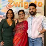 Nandita Das Instagram – Yesterday was a long day of #Zwigato promotions! I got to know so much more about @kapilsharma and @shahanagoswami hearing their stories. We do make a lovely team 🥰

#zwigatoon17thmarch @applausesocial @sameern @segaldeepak