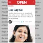 Nandita Das Instagram – Thank you @kavereeb for this in-depth piece. These are like small validations of the choices I have made in my life and work 🙏🏽🤗 Check out the full article – follow the link in stories. 

@kapilsharma @shahanagoswami @sameern @segaldeepak @applausesocial #Zwigato #ZwigatoInCinemas @openmagazine
