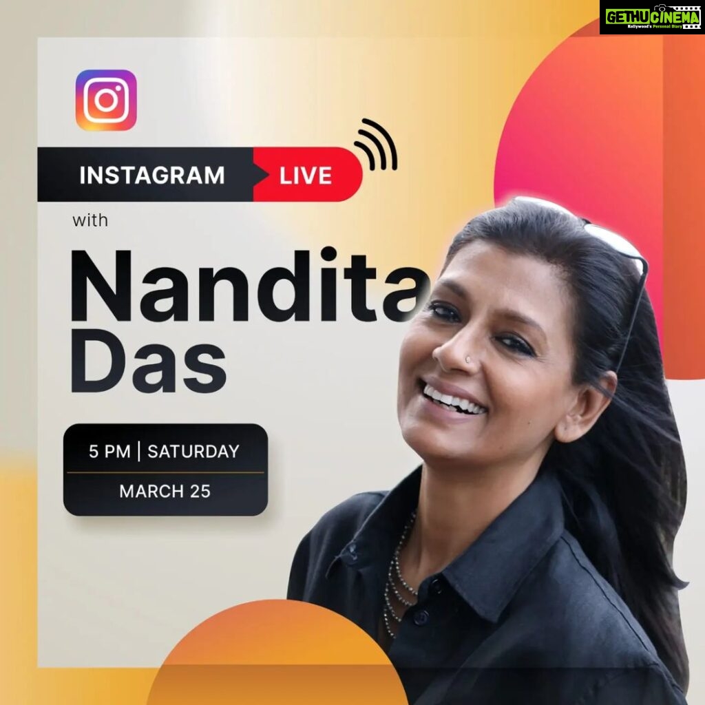 Nandita Das Instagram - Now as the 2nd week of Zwigato begins, I thought it would be good to share some stories about the journey of making the film and how it’s been since its release. If you have seen the film, be ready with your observations and questions. And if you haven't, then let me try and entice you to watch it soon! Or maybe the ones who have, will do that for me! Join me at 5pm for an Instagram Live. Maze karenge!!