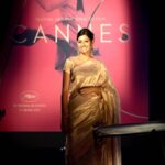 Nandita Das Instagram – Sadly missing Cannes this year. Sometimes people seem to forget that it is a festival of films and not of clothes! Considering I can’t show you the amazing films I watched or the conversations I have had or take you back in time when Manto premiered there. Here are a few images through the years in Cannes. And only the ones in Saris as there is a fair amount of chatter about the ‘celebrities who wore saris in Cannes’. Well it is surely my go-to garment. Simple, elegant and Indian. Least fussy – easy to get in and get out of it!
Each of the images have an interesting story behind it but too long to share. So feel free to make up your own story from the photos you see. And guess the year they are from – 2005, 20013, 2016-2018!

@festivaldecannes  #sarees #manto