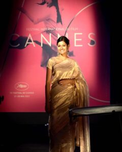 Nandita Das Instagram - Sadly missing Cannes this year. Sometimes people seem to forget that it is a festival of films and not of clothes! Considering I can’t show you the amazing films I watched or the conversations I have had or take you back in time when Manto premiered there. Here are a few images through the years in Cannes. And only the ones in Saris as there is a fair amount of chatter about the ‘celebrities who wore saris in Cannes’. Well it is surely my go-to garment. Simple, elegant and Indian. Least fussy - easy to get in and get out of it!
Each of the images have an interesting story behind it but too long to share. So feel free to make up your own story from the photos you see. And guess the year they are from - 2005, 20013, 2016-2018!

@festivaldecannes  #sarees #manto