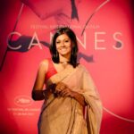 Nandita Das Instagram – Sadly missing Cannes this year. Sometimes people seem to forget that it is a festival of films and not of clothes! Considering I can’t show you the amazing films I watched or the conversations I have had or take you back in time when Manto premiered there. Here are a few images through the years in Cannes. And only the ones in Saris as there is a fair amount of chatter about the ‘celebrities who wore saris in Cannes’. Well it is surely my go-to garment. Simple, elegant and Indian. Least fussy – easy to get in and get out of it!
Each of the images have an interesting story behind it but too long to share. So feel free to make up your own story from the photos you see. And guess the year they are from – 2005, 20013, 2016-2018!

@festivaldecannes  #sarees #manto