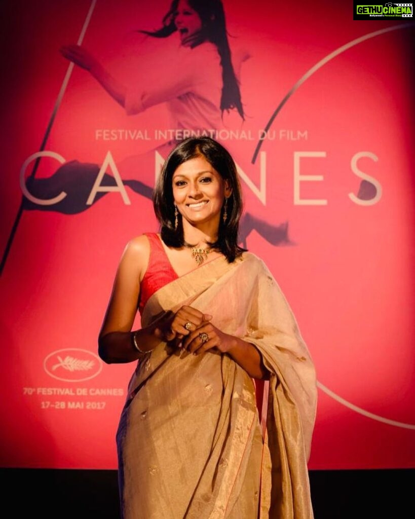 Nandita Das Instagram - Sadly missing Cannes this year. Sometimes people seem to forget that it is a festival of films and not of clothes! Considering I can’t show you the amazing films I watched or the conversations I have had or take you back in time when Manto premiered there. Here are a few images through the years in Cannes. And only the ones in Saris as there is a fair amount of chatter about the ‘celebrities who wore saris in Cannes’. Well it is surely my go-to garment. Simple, elegant and Indian. Least fussy - easy to get in and get out of it! Each of the images have an interesting story behind it but too long to share. So feel free to make up your own story from the photos you see. And guess the year they are from - 2005, 20013, 2016-2018! @festivaldecannes #sarees #manto