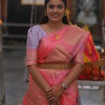 Nandita Swetha Instagram – Happy #shivarathri all 
.
#saree #homely #temple #festival