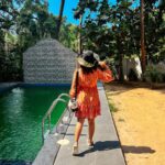 Nandita Swetha Instagram – 🍊🍊🍊
.
#summer #outfit #floraldress #hat #crocs