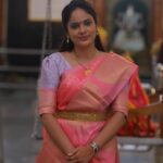 Nandita Swetha Instagram – Happy #shivarathri all 
.
#saree #homely #temple #festival