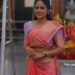 Nandita Swetha Instagram – Happy #shivarathri all 
.
#saree #homely #temple #festival