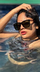 Nandita Swetha Instagram - Glimpse of my look change❤️❤️ . #PrimesReels #meta 17 #outfitideas #travelgram #instareel