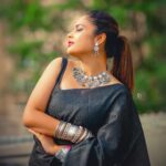 Nandita Swetha Instagram – I remain pretty❤️❤️
.
Saree from @maduraafashions 
Clicked by @naveen_photography_official 
Makeup n hair @sarika_briadal_makeup_artist 
Asst @thiru_kshtriyas 
.
#sareevibe