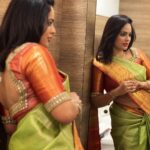 Nandita Swetha Instagram – Elegance personified🫶
Saree and blouse Deisgned by @viswanadham.keerthi ❤️

#temple #saree #nellore Sullurupeta, India