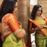 Nandita Swetha Instagram – Elegance personified🫶
Saree and blouse Deisgned by @viswanadham.keerthi ❤️

#temple #saree #nellore Sullurupeta, India