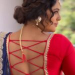 Nandita Swetha Instagram – Fav look❤️❤️❤️
.
Clicked @pgraphyofficial 
Makeup @makeup_by_rithureddy 
Hair @jayanthivenkateshmakeover 
Outfit @poshslp_attires 
.
#outift #look #traditional #homely #redlehenga #messybun #lehenga #red