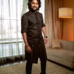 Nani Instagram - Black is the colour of coal 🖤 #Dasara In @kreshabajajofficial & @shutiqofficial Stylist @neeraja.kona Photographer @adrin_sequeira