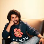 Nani Instagram - More from Mumbai 💙 #Dasara Sweatshirt @kenzo Jeans @diesel Shoes @nike Stylist @neeraja.kona Asst by @meghanaa_ch Hair @hairbylalith Photographer @sridharchadalawada