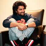 Nani Instagram - More from Mumbai 💙 #Dasara Sweatshirt @kenzo Jeans @diesel Shoes @nike Stylist @neeraja.kona Asst by @meghanaa_ch Hair @hairbylalith Photographer @sridharchadalawada
