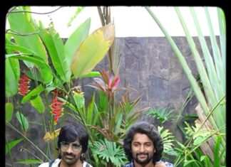 Nani Instagram - #Dharani and #Raavana jamming ♥️ #DhoomDhaam #Dasara #Ravanasura