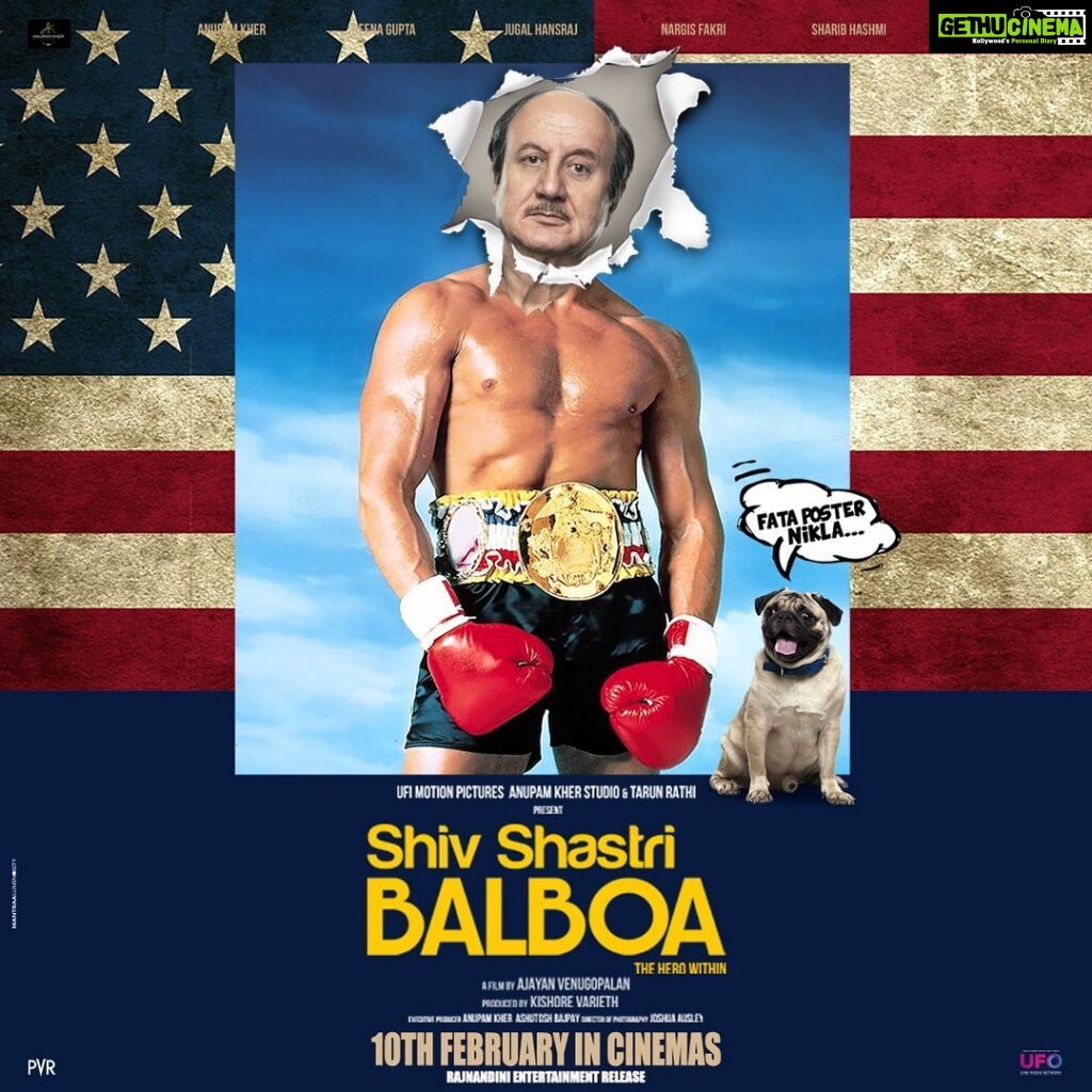 Nargis Fakhir Instagram - 🥊 😍 A common man with common thoughts, leading a common life decides to break the mould and put on his boxing gloves! Touch him and you get your first boxing lesson! 🥊 Watch Shiv Shastri Balboa! It is the story of the hero within each of us; Releasing on 10th February. In cinemas only! ❤️ @anupampkher @neena_gupta @nargisfakhri @thejugalhansraj @mrfilmistaani @shivshastribalboafilm #AshutoshBajpai @itarunrathi @ajayanvenugopalan @atfilmsproductions @ashavarieth #KishoreVarieth @ufimotionpictures @anupamkherstudio @herman0707 #RajnandiniEntertainment @pvrcinemas_official @cinepolisindia @inoxmovies @ufomoviez @naaradpr @macdoshi27 #shivshastribalboa #shivshastribalboafilm #ssb #releasingsoon