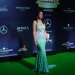 Nargis Fakhir Instagram - 🧜‍♀️ Hello 👋🏼 . . #hellohalloffameawards2023 Manager @mahakbrahmawar Hair @shefali_hairstylist.81 Mua @makeup.yasmin Outfit : @bhawnaraoluxury Shoes : @louboutinworld Jewellery : @h.ajoomal @diosaparis Photographer : @thetiltedlens Styling @eshaamiin1