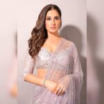 Nargis Fakhir Instagram - “The beauty of life is that we can not undo what is done, we can see it, understand it, learn from it and change, so that every new moment is spent not in regret, guilt, fear, or anger BUT in WISDOM, Understanding & LOVE.” . . . . . #filmfareawards2023 Manager @mahakbrahmawar Mua @ajayvrao721 Hair @susanemmanuelhairstylist Outfit - @monishajaising Heels- @stevemaddenindia Jewellery: @goldsmiths_jewellery @h.ajoomal Styling @eshaamiin1 assisted by @shailvishah 📸 @sanjaydubeyphotography
