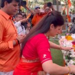 Navaneet Kaur Instagram - सब सुख लहै तुम्हारी सरना तुम रक्षक काहू को डरना हनुमान जन्मोत्सव की हार्दिक शुभकामनाएं।#hanumanjamotsav2023 #hanumanji #shreeram #trendingsongs