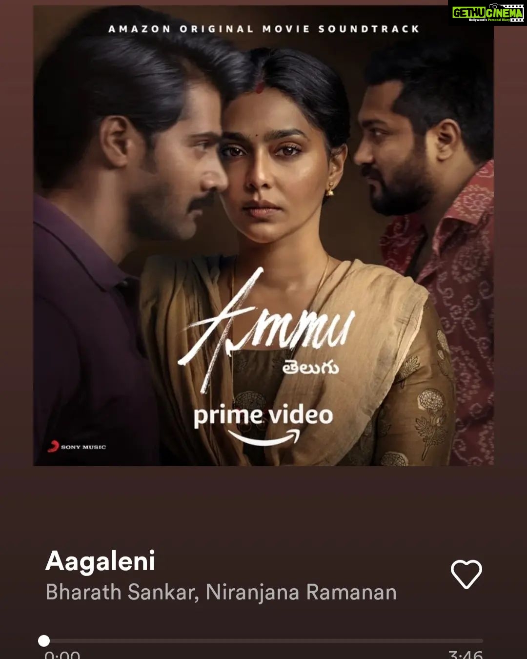 Naveen Chandra Instagram - Agaleni.... #ammuonprime musical now .π΅πΌπΆ @sonymusic_south