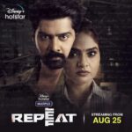 Naveen Chandra Instagram - Fan boy moment !!! @madhoo_rockstar A 'Novel' crime-thriller coming your way! ✒️ @disneyplushstel #RepeatOnHotstar from August 25. #DisneyPlusHotstarMultiplex #Repeat #AchyuthKumar @smruthivenkatofficial @mimegopi_off #SatyamRajesh #Pooja @sudharshan_actor @actress_naveena_official @kaaliactor @directorarvindh @p.g.muthiah @ghibranofficial @stunner_sam