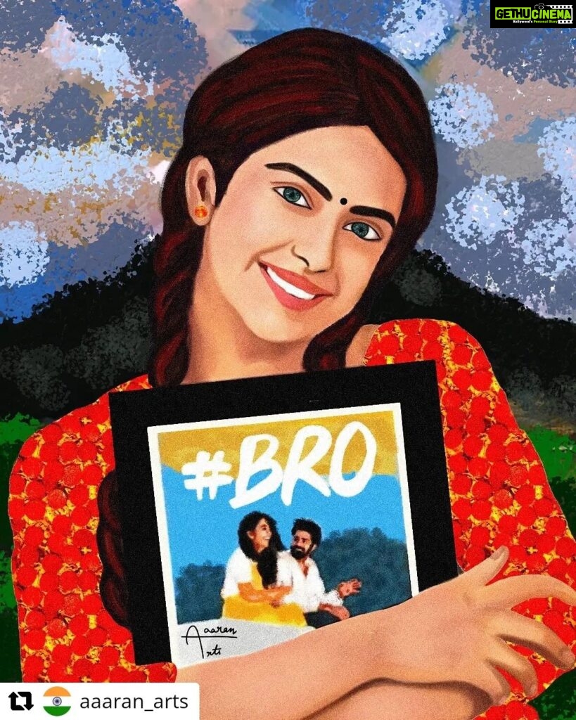Naveen Chandra Instagram - Thank you for the lovely gesture!! @aaaran_arts Sisters are the best friends for lifetime 😇 Prompt: Friendship by @dreamergull @soni_artooning 🤗 Reference from #bromovie @avikagor @naveenchandra212 #Cqchallengejune #cqchallengebydreamergull #aaaran_arts #happiness #smile #musicalinstruments