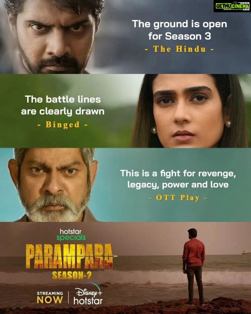Naveen Chandra Instagram - The critics are loving it! Thanks for the amazing response to #ParamparaAgain! Watch #ParamparaOnHotstar streaming NOW. @iamjaggubhai_ @r_sarath_kumar @aakankshasingh30 @yoursishan @nainaganguly @actressamani @shobuy_ @i_nareshkumaran @actordivi @arkamediaworks_official