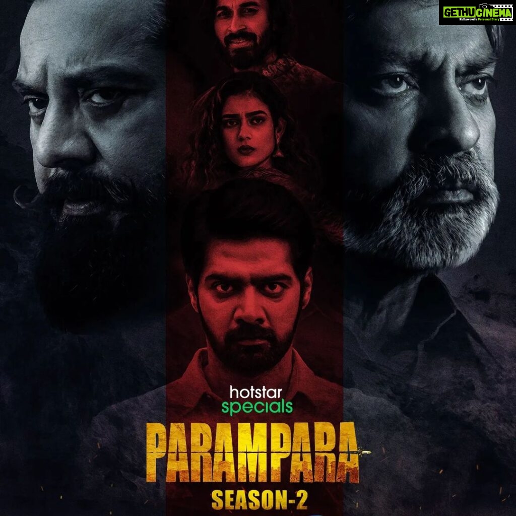 Naveen Chandra Instagram - Here you go!! The ultimate rivalry is back! Here's the trailer of #ParamparaOnHotstar. Watch #ParamparaAgain from July 21, on @DisneyPlusHSTel. #streamingnow @iamjaggubhai_ @r_sarath_kumar @naveenchandra212 @aakankshasingh30 @yoursishan @nainaganguly @actressamani @shobuy_ @i_nareshkumaran @actordivi @arkamediaworks_official
