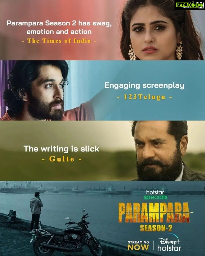 Naveen Chandra Instagram - The critics are loving it! Thanks for the amazing response to #ParamparaAgain! Watch #ParamparaOnHotstar streaming NOW. @iamjaggubhai_ @r_sarath_kumar @aakankshasingh30 @yoursishan @nainaganguly @actressamani @shobuy_ @i_nareshkumaran @actordivi @arkamediaworks_official