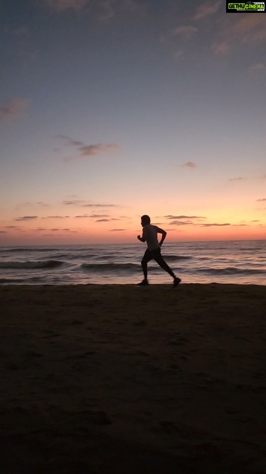 Naveen Chandra Instagram - "The sea, the sky, the sand, the sun, the waves, the breeze, the salty air, the sound of the sea, the smell of the sea, the beauty of the sea - all these things make me feel alive." #sunsetmorning .. . . . #morningvibes #sunset #sea #beachside