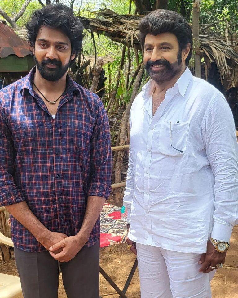 Naveen Chandra Instagram - Jai balayaa!!! 2023 ❤️ My heartly gratitude 🙏🏻. @mythriofficial And @dongopichand and team #veerasimhareddy areddy. Can't express my feelings while sharing the screen space with #godofmasses #nandamuribalakrishna garu . Pinched myself for everyday while shooting is this for real. Grown up by watching his aura at silver screen. Amazing experience, learning ,humility,discipline and dedication to the script and Director. I Can't ask for more . #jaibalayya . See you all on Jan 12th 2023. #Ooramassloading. Thank you @rajaraveendar for making is happen 🙏🏻