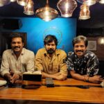 Naveen Chandra Instagram - Good vibes. Good time ! A night to be remembered!! Something crazy is coming!!! @krishdayal @kanna__ravi