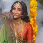 Navya Nair Instagram - @navyanair143 Happy Vishu All. (Shoot Behind BTS) Pic courtesy @artfotographer Stylist @sabarinathk_ Jewels @meralda.jewels @sijanmakeupartist . #vishu #keralavishu #vishucelebration #keralam #malayalamfilm #malayalamfilmindustry #navyanair #sijanmakeupartist #makeupartist #krishna #krishnalove #vishuspecial #nandhanammovie #malayalam #malayalamsongs🎼🎵🎶🎤🎤🎶🎶 Kochi Kerela, India