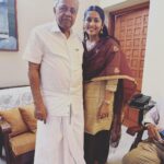 Navya Nair Instagram – Happy birthday to the honourable CM .. for me (vijayan uncle ) .. May you live many more years with a lot of health and peace and happiness …