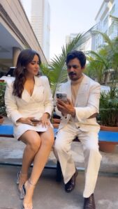 Nawazuddin Siddiqui Instagram - In their element..jogi + dimple = #jogirasararara #10daystogo❤️ @nehasharmaofficial @nawazuddin._siddiqui 😜 #reelsinstagram #reels #reelitfeelit