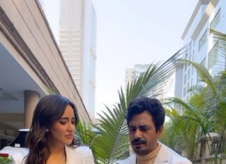 Nawazuddin Siddiqui Instagram - In their element..jogi + dimple = #jogirasararara #10daystogo❤️ @nehasharmaofficial @nawazuddin._siddiqui 😜 #reelsinstagram #reels #reelitfeelit