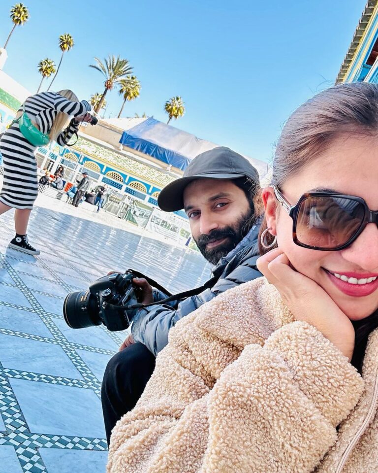 Nazriya Nazim Instagram - 🍊 🫒🌴 First post with this boy in 2023 ??🧐 Marrakech, Morocco
