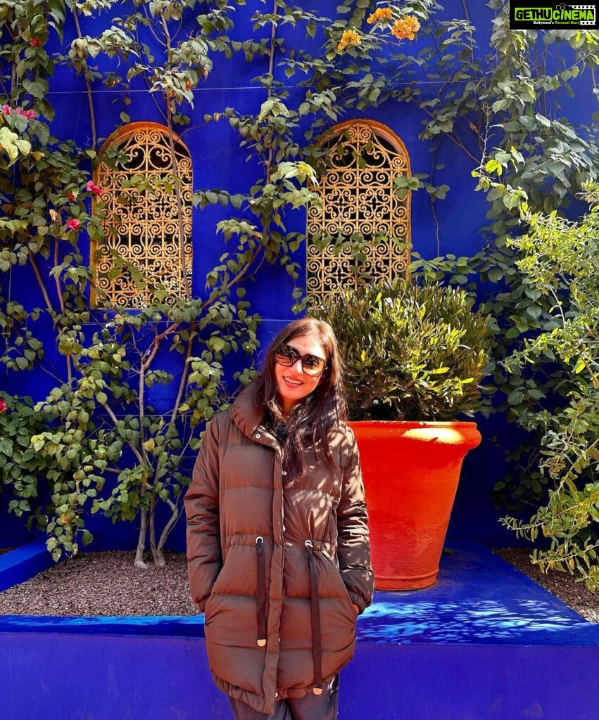 Nazriya Nazim Instagram - 💙🌸💙 Le Jardin Majorelle