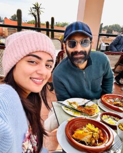 Nazriya Nazim Instagram - 🍊 🫒🌴

First post with this boy in 2023 ??🧐