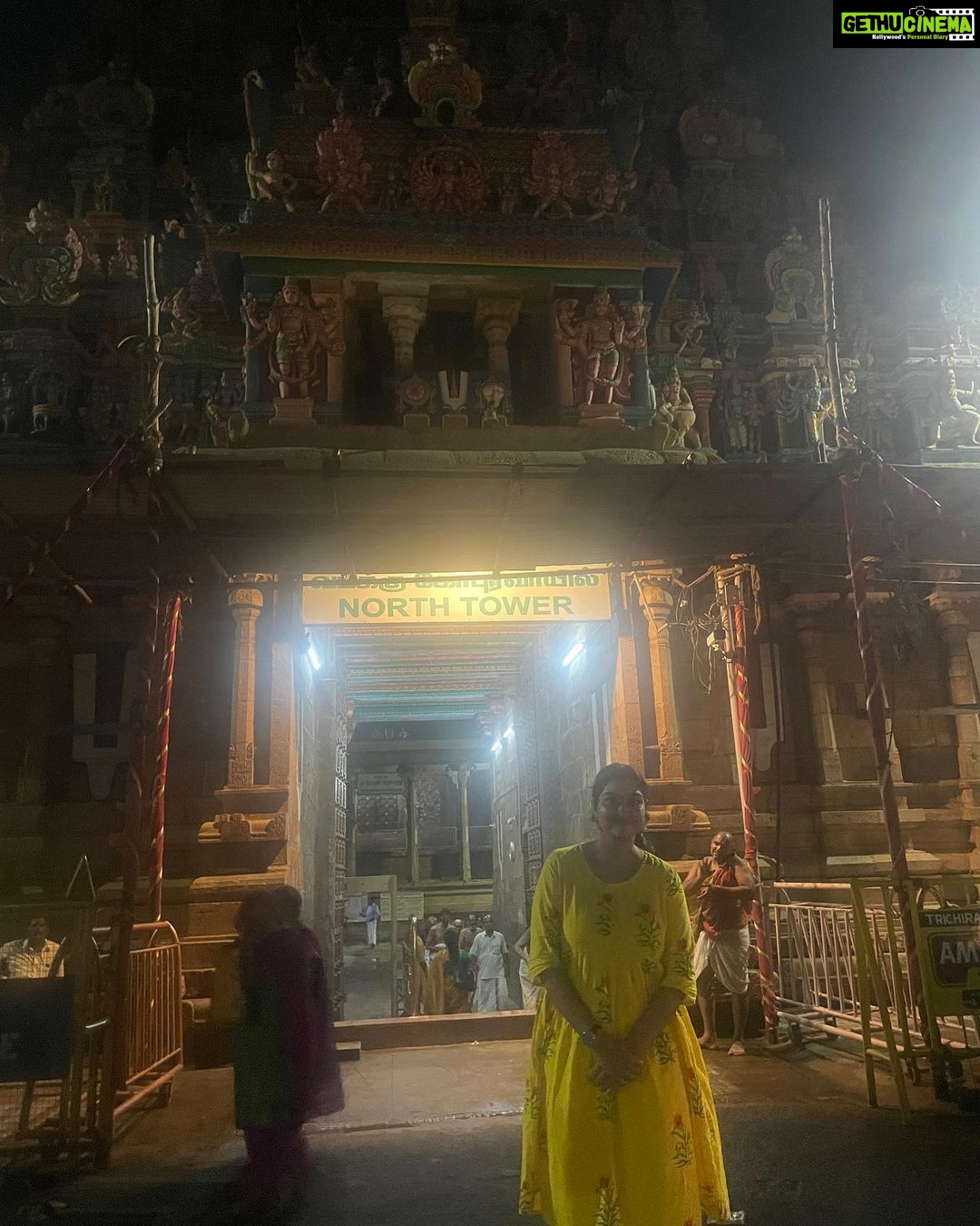 Neelima Rani Instagram - Om Namo Narayanaya ππΌππΌππΌ Visiting an energised place adds more positivity into our lives Shrirangam (Tiruchchirappalli)