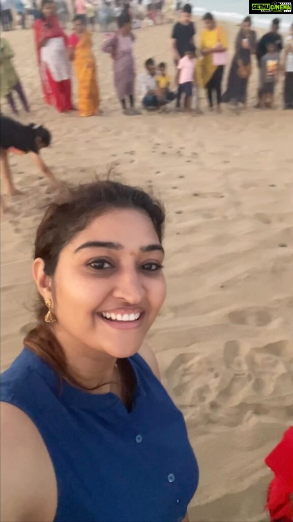 Neelima Rani Instagram - It was a fabulous evening well spent with the turtle family! The Awarness they create is extraordinary 🤍 I truly bow down to all the volunteers who work day n night to safeguard the species and the hatchling process is truly a piece of gods art 🐢🐢🐢 #sea #turtlehatchlings #love #happy #blessed