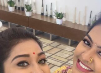 Neelima Rani Instagram - This girl has a slice of my heart 🤍 too vibrant and beautiful soul 😍 @rachitha_mahalakshmi_official god bless you babe 😘 more fun n crazy times ahead for us 🫶🏼 thanks @santhoshiplush for connecting us 😘