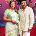 Neelima Rani Instagram – It was fantastic working with the team #Rudhran thanking @offl_Lawrence master @kathiresan_offl sir and team #Rudhran for this opportunity! Feels great to be back on sets 🥰 @offl_Lawrence master you are GODLIKE HUMAN 🙏🏼 glad to work with you again after yearsss 🤍