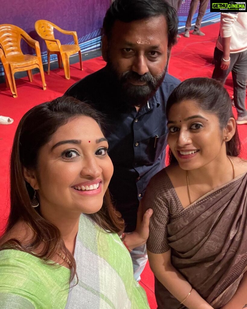 Neelima Rani Instagram - It was fantastic working with the team #Rudhran thanking @offl_Lawrence master @kathiresan_offl sir and team #Rudhran for this opportunity! Feels great to be back on sets 🥰 @offl_Lawrence master you are GODLIKE HUMAN 🙏🏼 glad to work with you again after yearsss 🤍