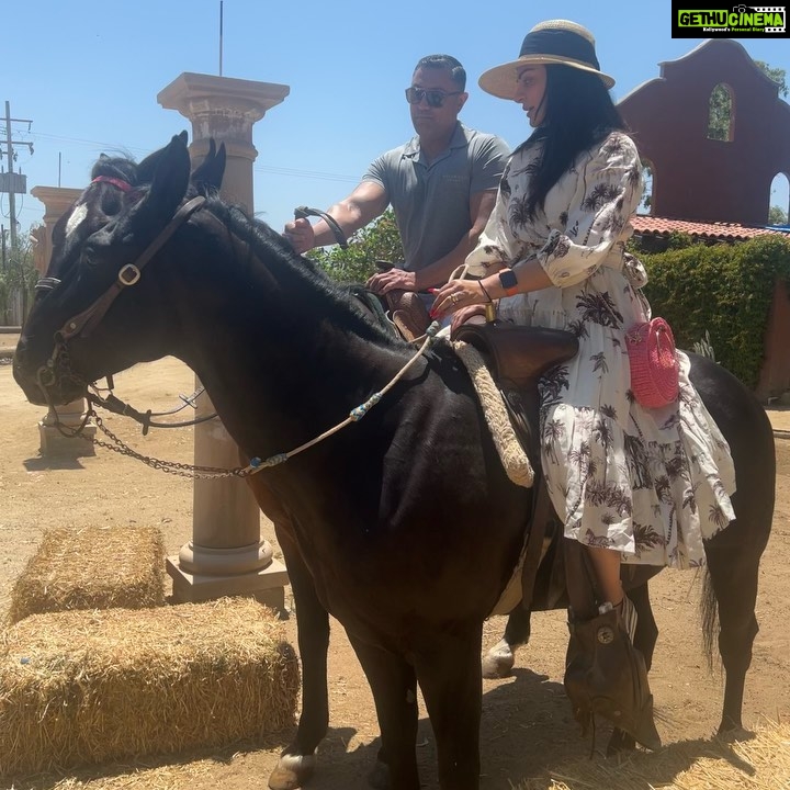Neeru Bajwa Instagram - @vanmysteryman05 #blackie #ricky and me … ❤️ #baja #mexico #2023
